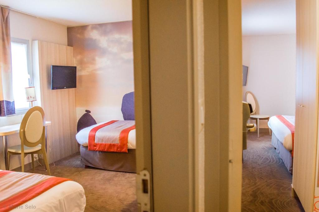 Postel nebo postele na pokoji v ubytování Best Western Auray le Loch