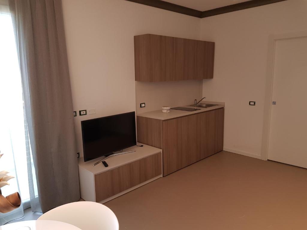 Kuchyň nebo kuchyňský kout v ubytování Venus Suites