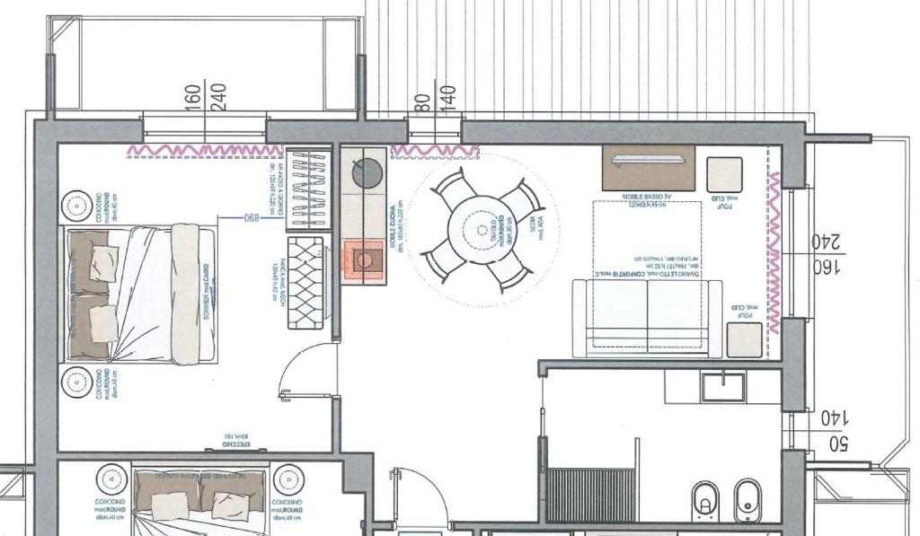 Půdorys ubytování Venus Suites