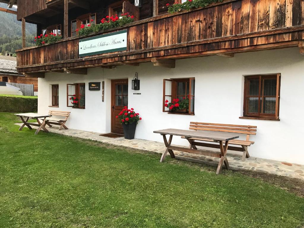 Zahrada ubytování Landhaus & Schloss Anras