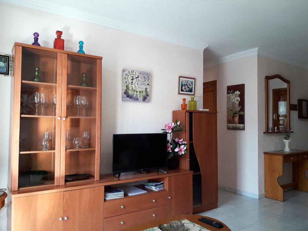 TV a/nebo společenská místnost v ubytování Summerland LC Holiday Home