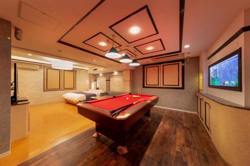 TV a/nebo společenská místnost v ubytování Hotel Luna Kashiba (Adult Only)