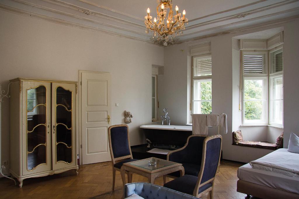 Posezení v ubytování Hotel Mariandl