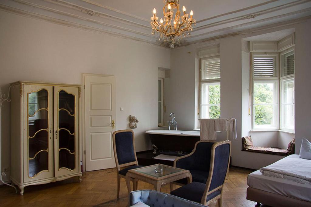 Posezení v ubytování Hotel Mariandl