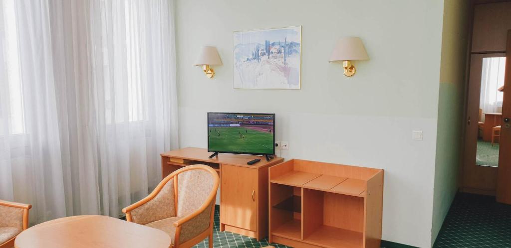 TV a/nebo společenská místnost v ubytování Hotel "Helle Mitte" Berlin