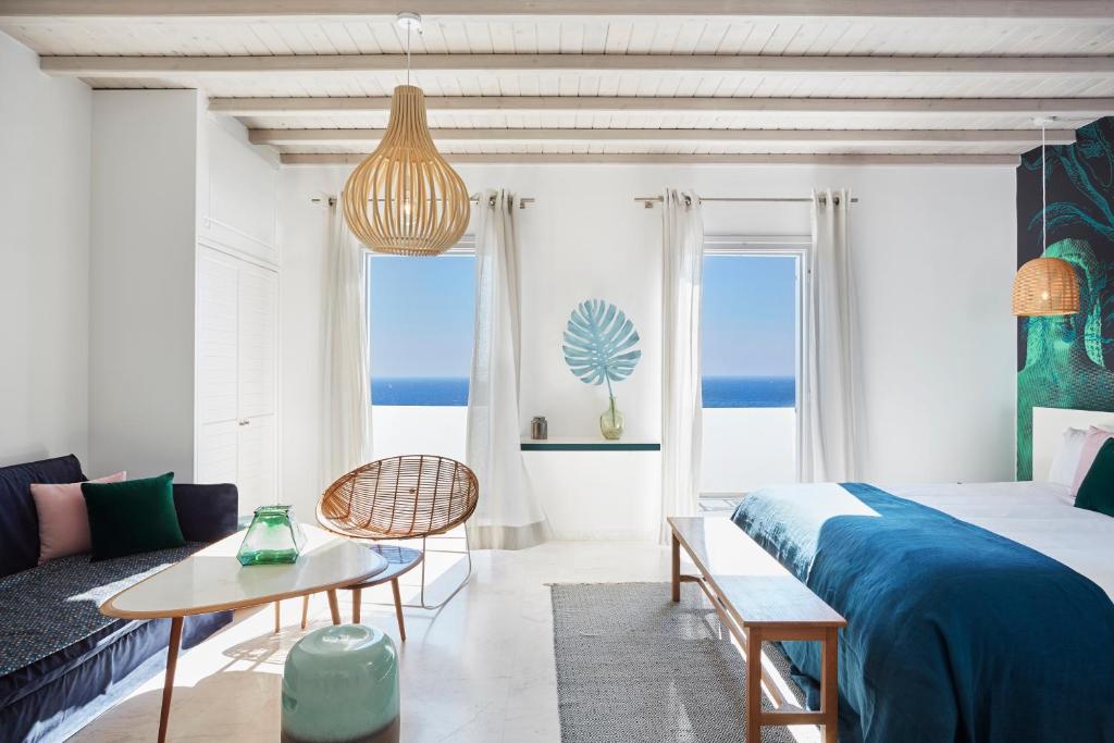 Posezení v ubytování Kouros Hotel & Suites