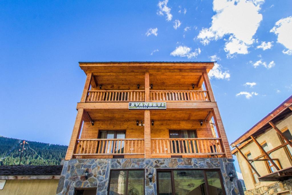 Balkón nebo terasa v ubytování Hotel Svanseti