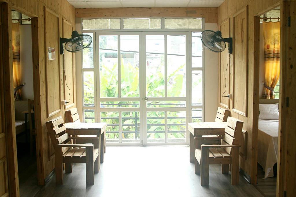 Balkón nebo terasa v ubytování Ha Giang Creekside Homestay and Tours