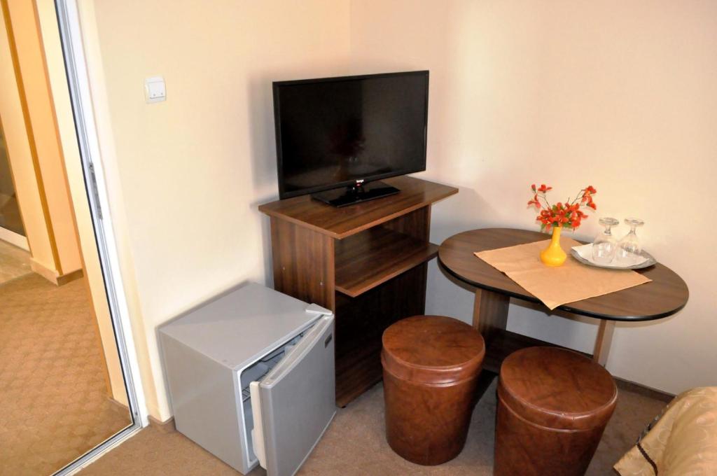TV a/nebo společenská místnost v ubytování Hotel Andrei