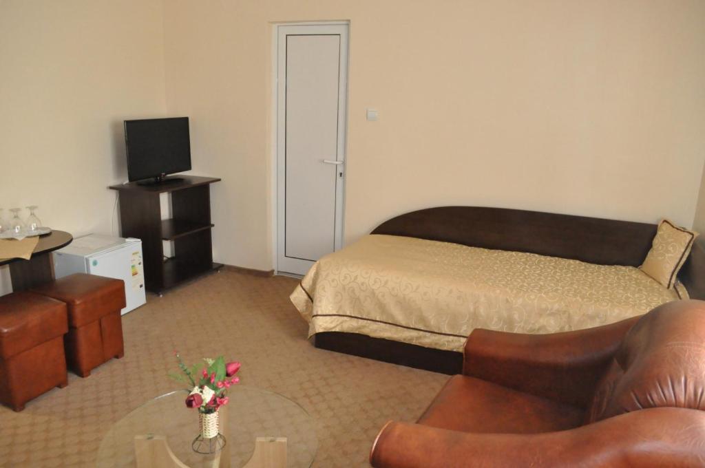 TV a/nebo společenská místnost v ubytování Hotel Andrei