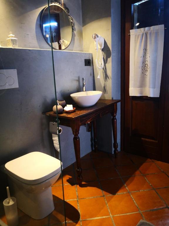 Koupelna v ubytování B&B Il Martin Pescatore