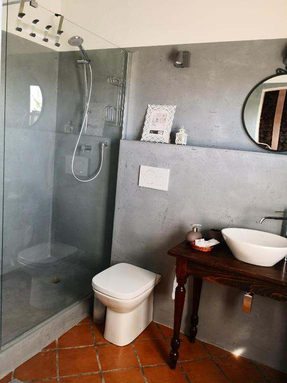Koupelna v ubytování B&B Il Martin Pescatore