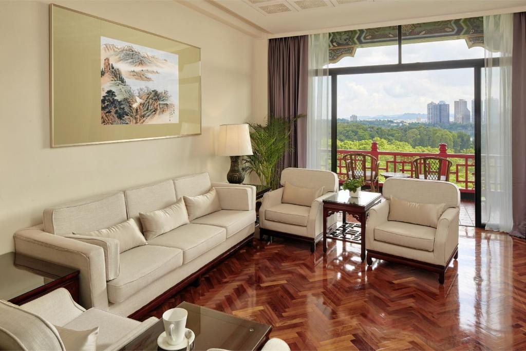 Posezení v ubytování The Grand Hotel Kaohsiung