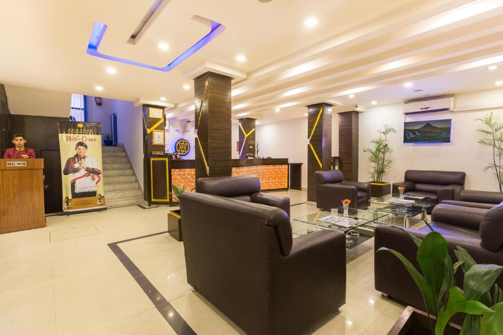Posezení v ubytování Avataar Kathmandu Hotel