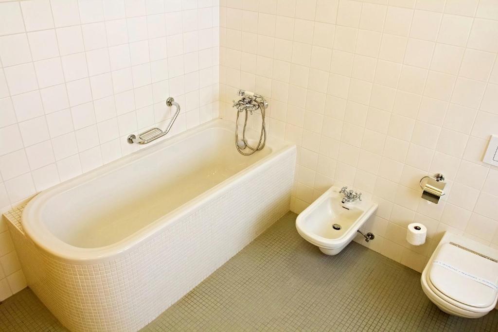 Koupelna v ubytování Hotel DAP