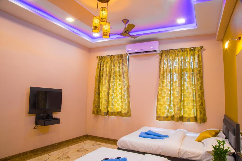 Postel nebo postele na pokoji v ubytování Hotel Tourister