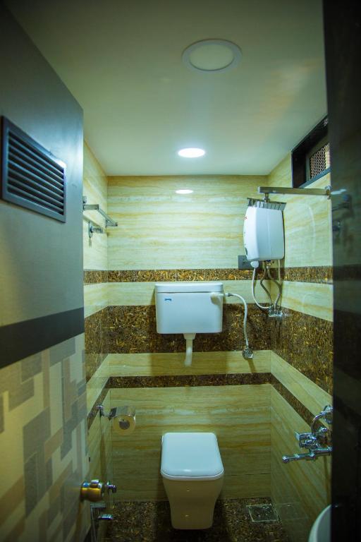 Koupelna v ubytování Hotel Tourister
