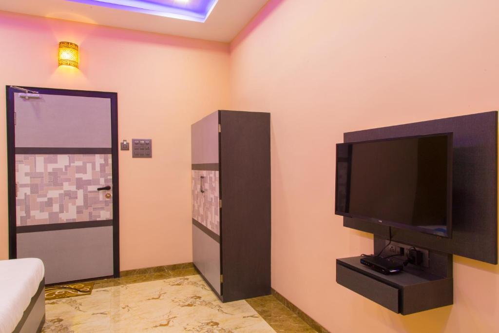 TV a/nebo společenská místnost v ubytování Hotel Tourister
