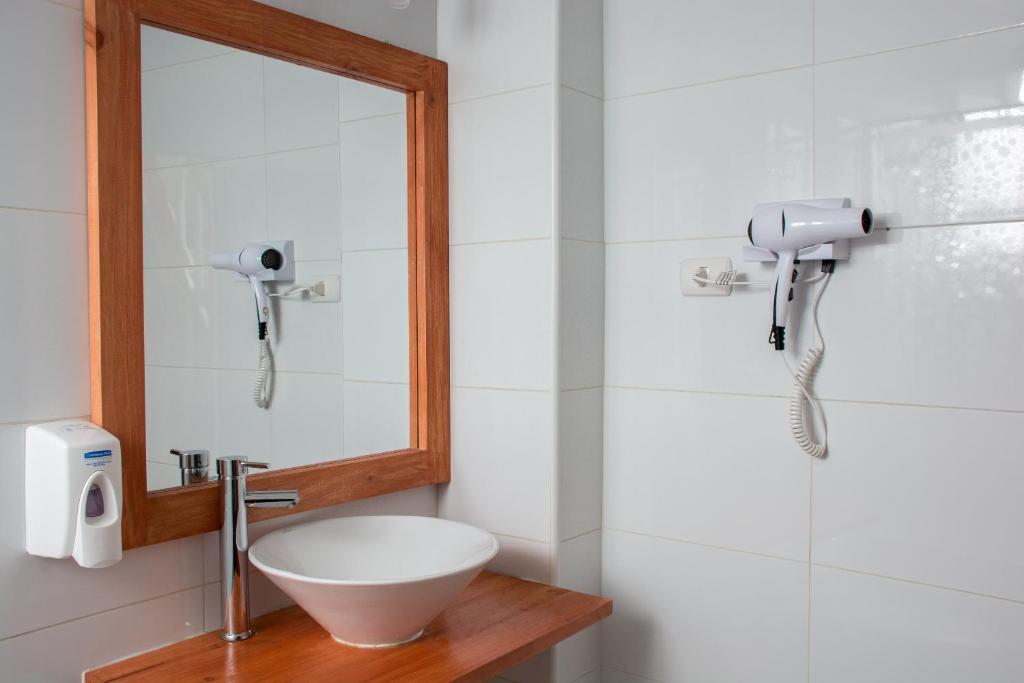 Koupelna v ubytování Hostal Casa Aborigen