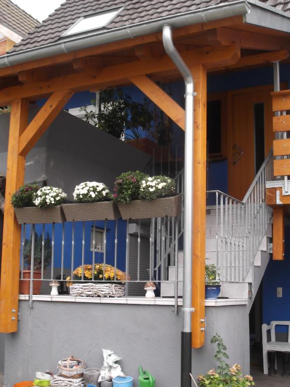 Balkón nebo terasa v ubytování Ferienwohnung Feist