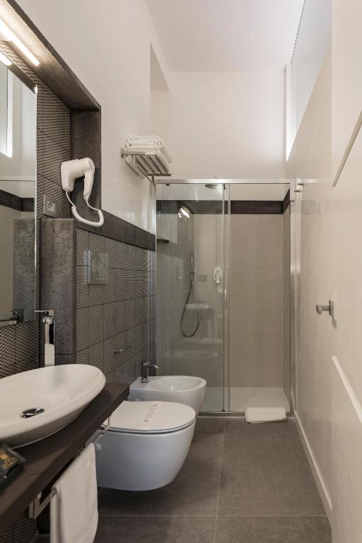 Koupelna v ubytování Nostos rooms & Apartments