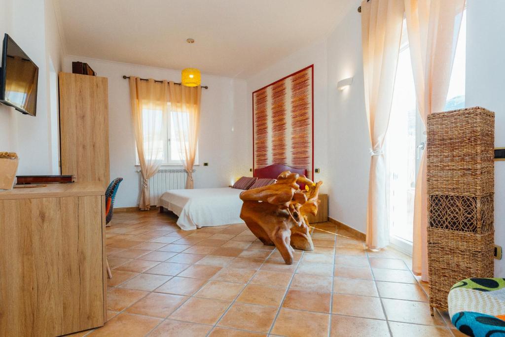 Postel nebo postele na pokoji v ubytování Vista Mare B&B