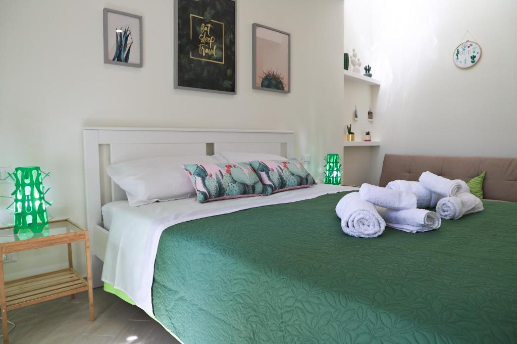 Posteľ alebo postele v izbe v ubytovaní centruMassimo b&b