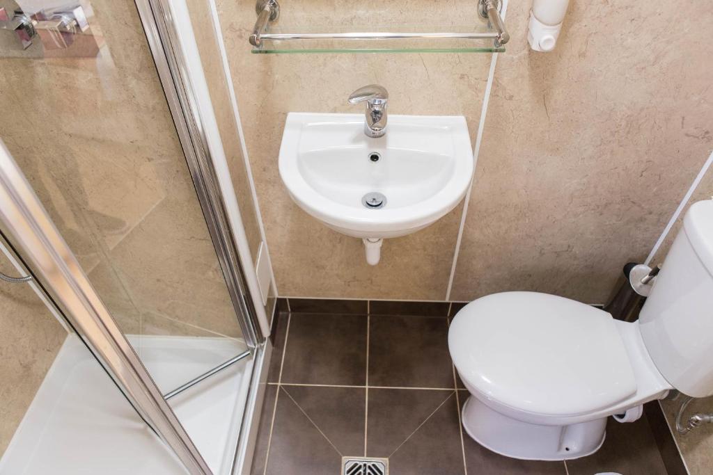 Koupelna v ubytování Shakespeare Hotel