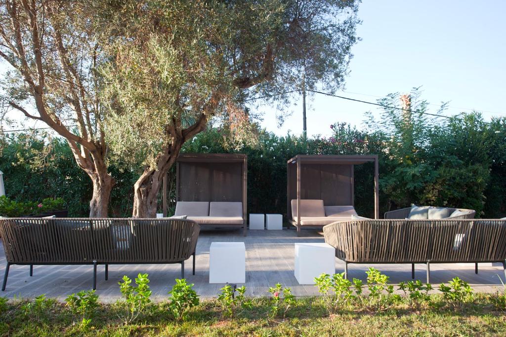 Vonkajšia záhrada v ubytovaní Hotel Bahia Pollensa