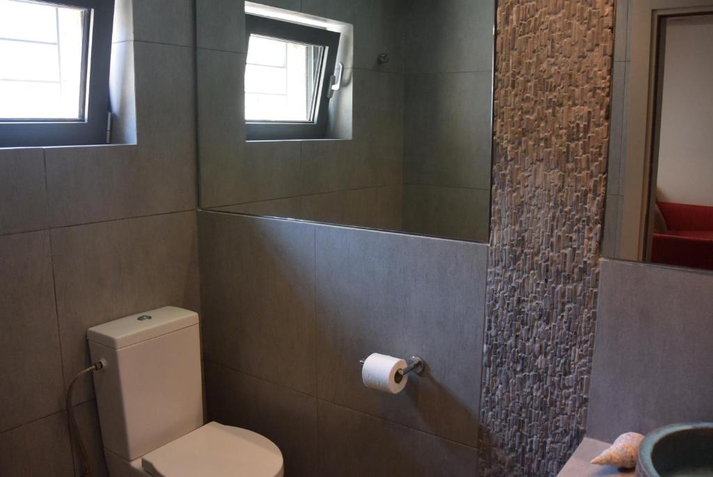 Koupelna v ubytování Villa Lithos