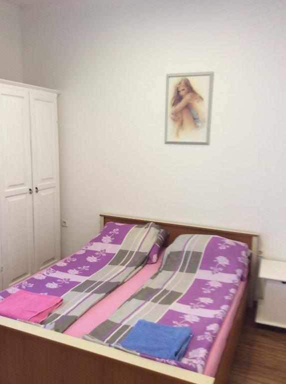 Un pat sau paturi într-o cameră la Apartman Lazar, BN centar