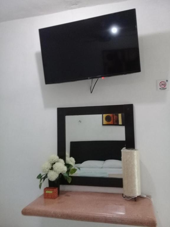 TV a/nebo společenská místnost v ubytování Hotel 41 Valladolid