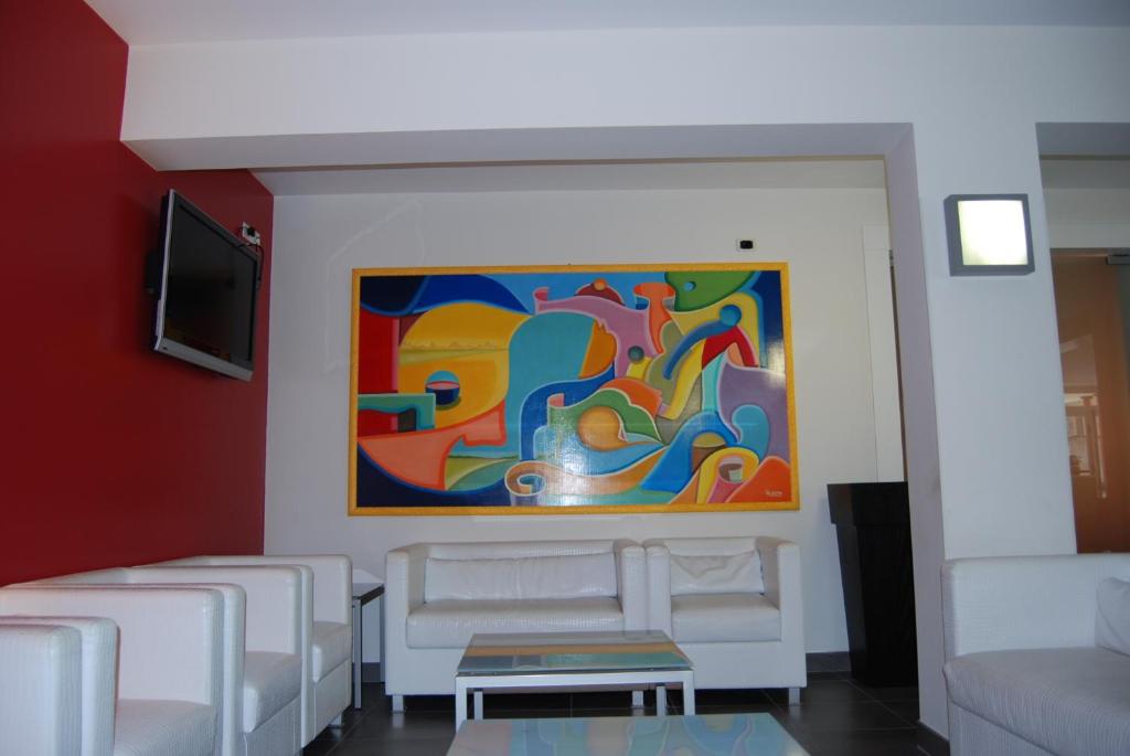 Posezení v ubytování Hotel Nederland