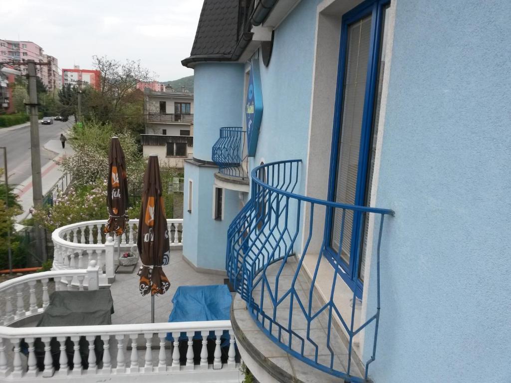 Balkón nebo terasa v ubytování Pension Magnolia