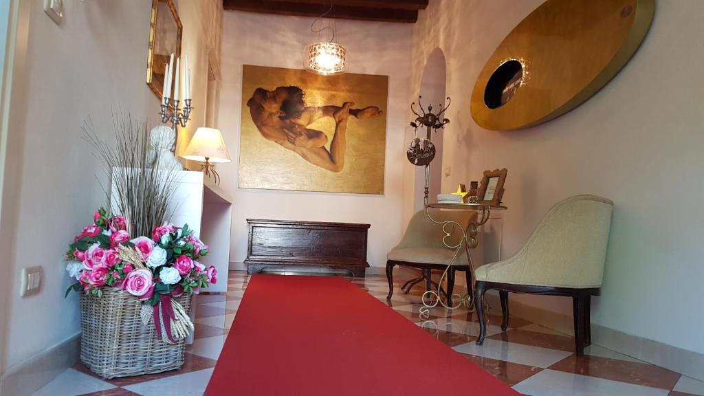 Posezení v ubytování La Corte Dei Sogni B&B