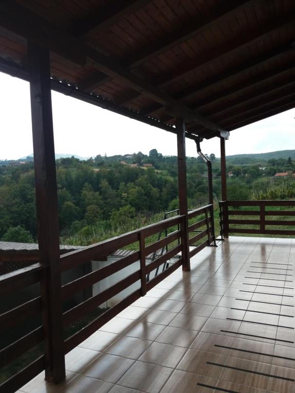 Balkón nebo terasa v ubytování Vila Aloman