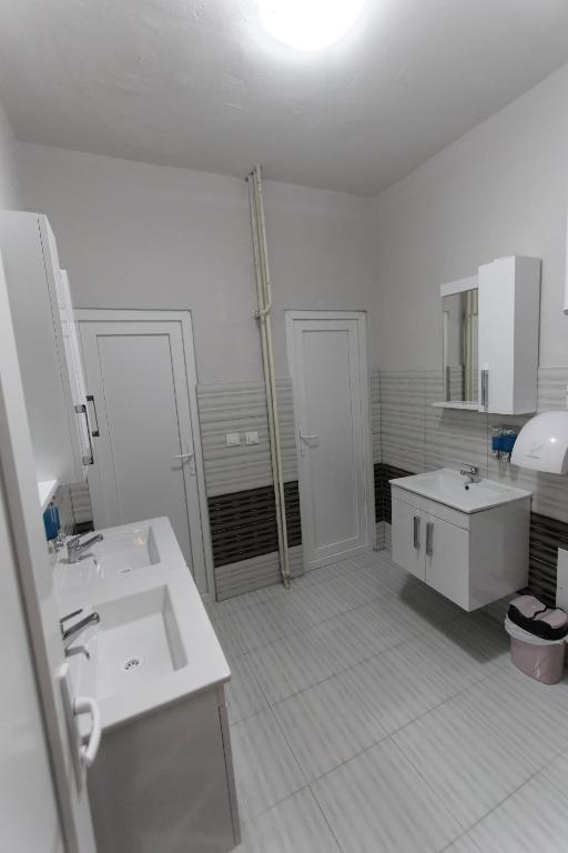 Koupelna v ubytování Moon Hostel