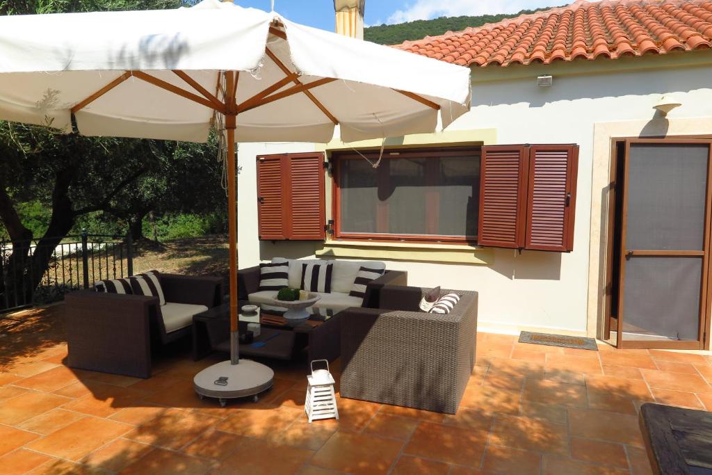 Patio alebo iná vonkajšia časť ubytovania Raki apartment