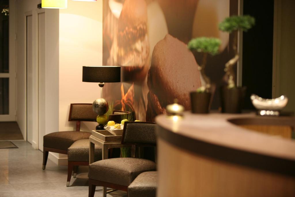 Posezení v ubytování Hôtel Normandie Spa