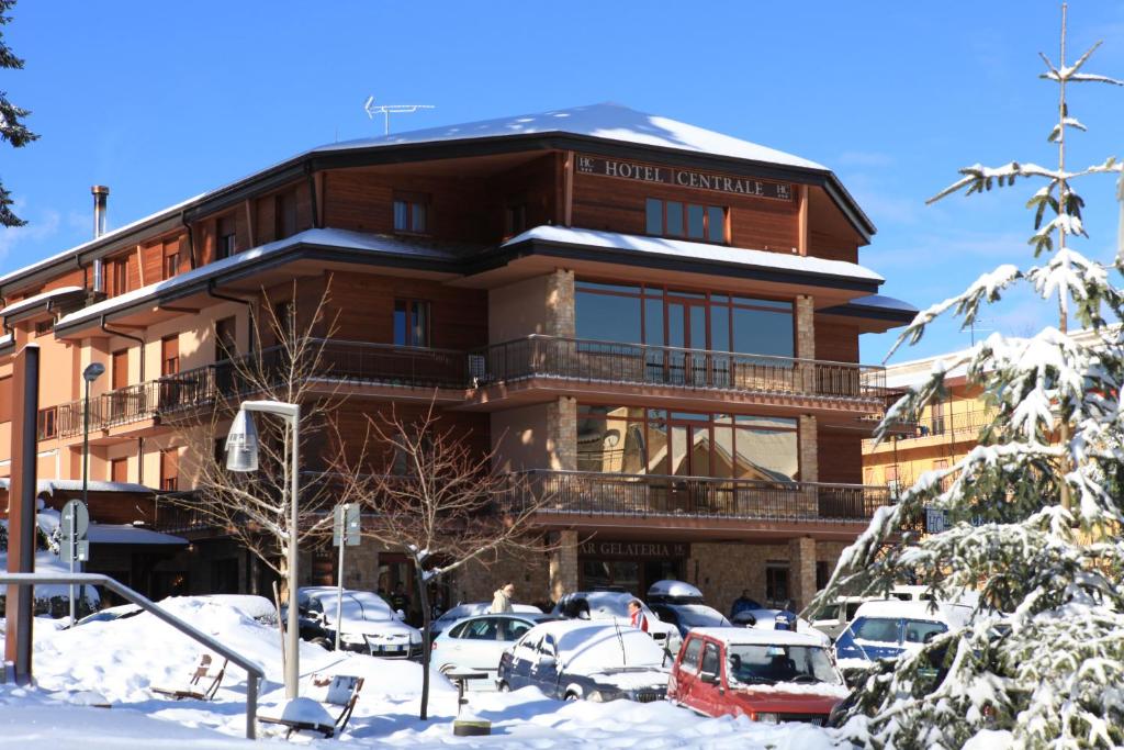 Hotel Centrale v zimě