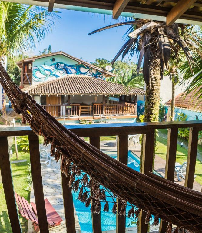 Um jardim em Pousada Tubes Maresias