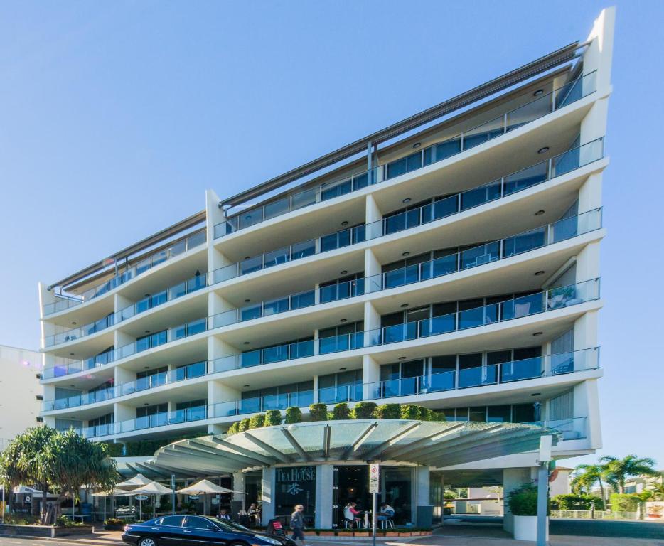 a building with a car parked in front of it at The Dunes Cotton Tree in Maroochydore