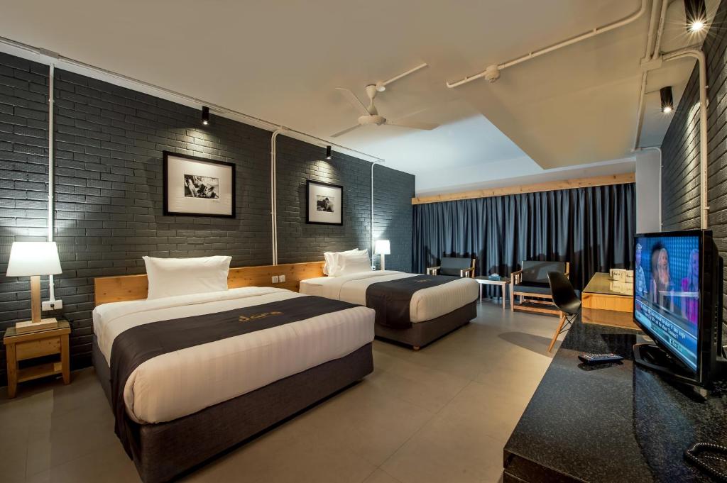 TV a/nebo společenská místnost v ubytování DARA Hotel - SHA Plus