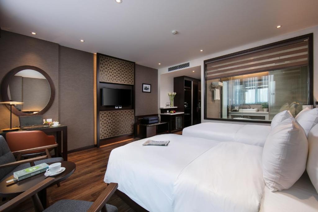 TV a/nebo společenská místnost v ubytování Grandiose Hotel & Spa
