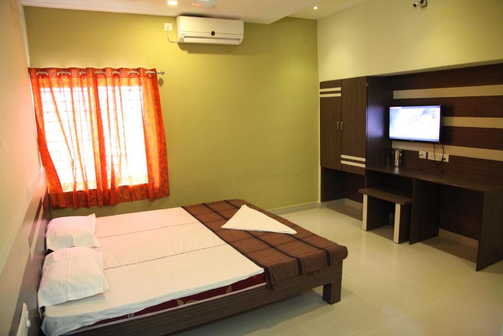 Posteľ alebo postele v izbe v ubytovaní Hotel Everest