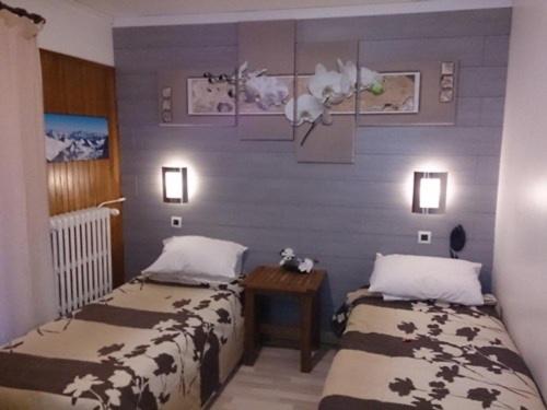 Hotel La Chaumière à 180m du télécabine et de la gare - Tweepersoonskamer Met 2 Aparte Bedden