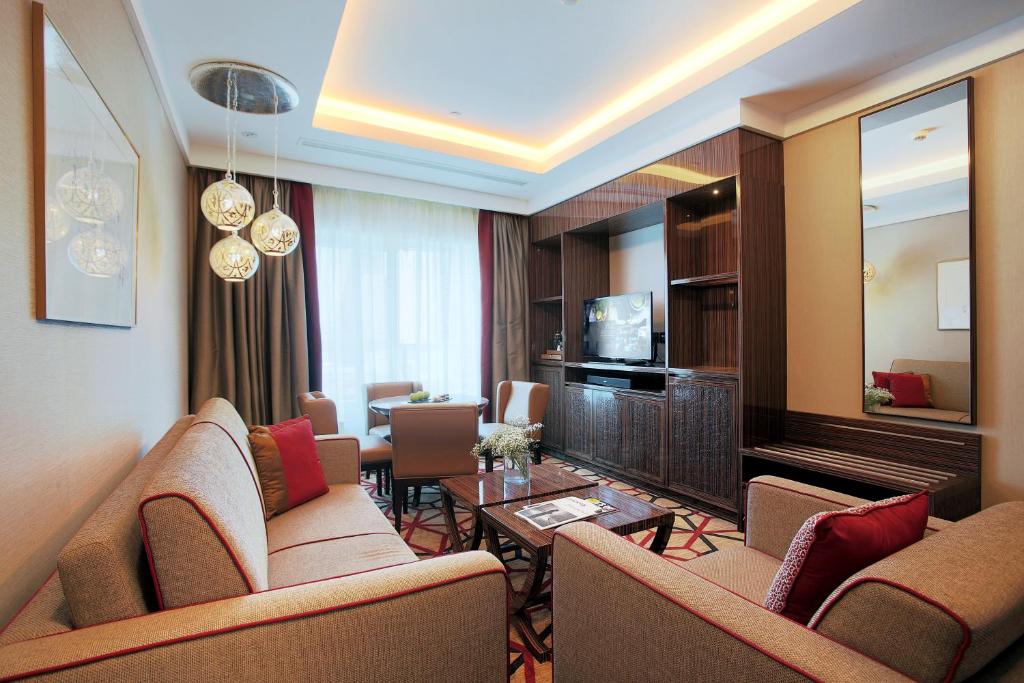 Posezení v ubytování Dusit D2 Kenz Hotel Dubai