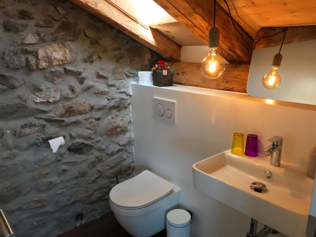 Koupelna v ubytování La Grande Maison