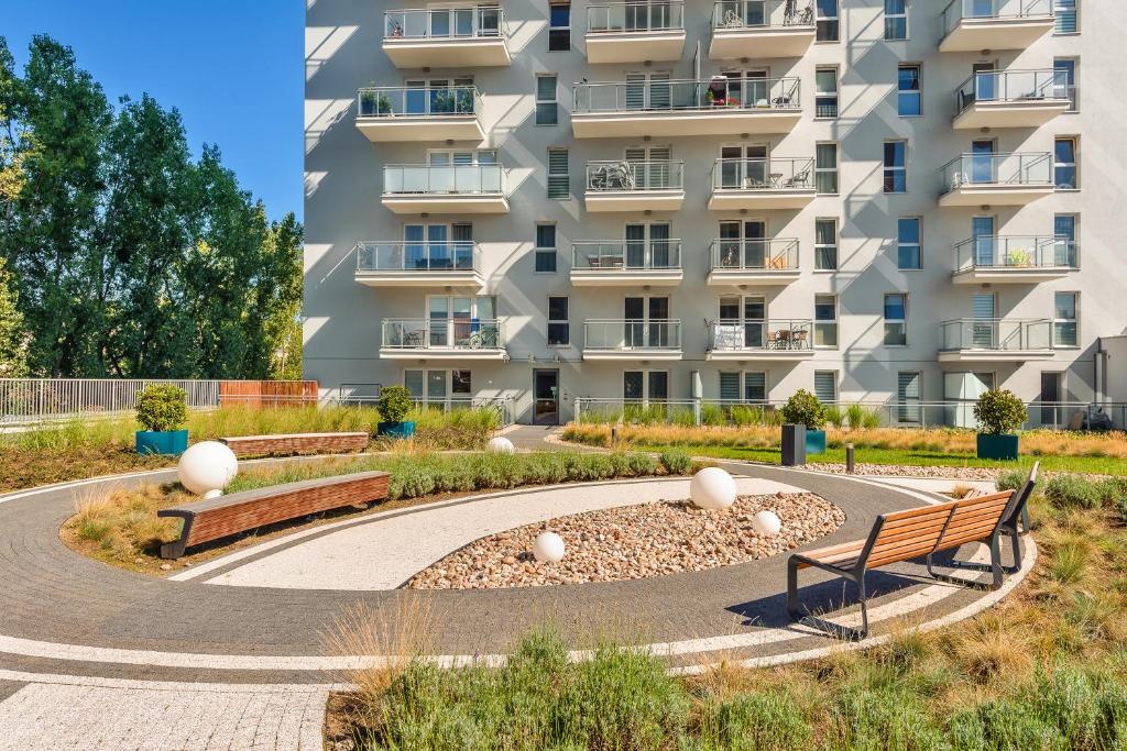 Vonkajšia záhrada v ubytovaní Apartamenty Sun & Snow Cztery Oceany