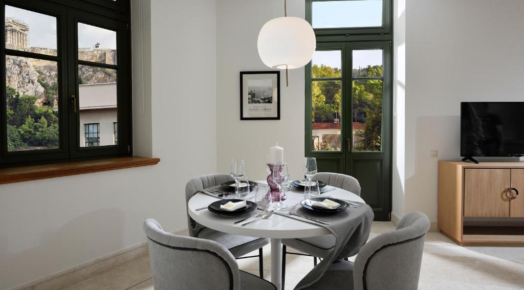 Televízia a/alebo spoločenská miestnosť v ubytovaní Thission Luxury Homes & SPA by K&K